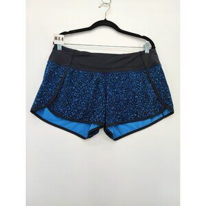 Lululemon Women's Run Times Mid Rise Blue Shorts Size 10 US